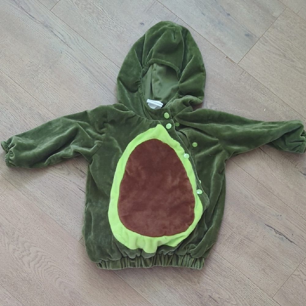 Kids Avocado Costume - Green and Brown